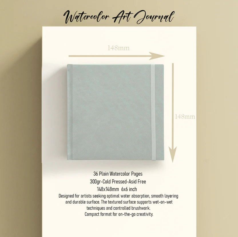 OW - Watercolor Art 148x148mm Mind | Journal