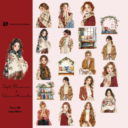 71Poys - Soft Browns and Warm Hearts | PET Tape