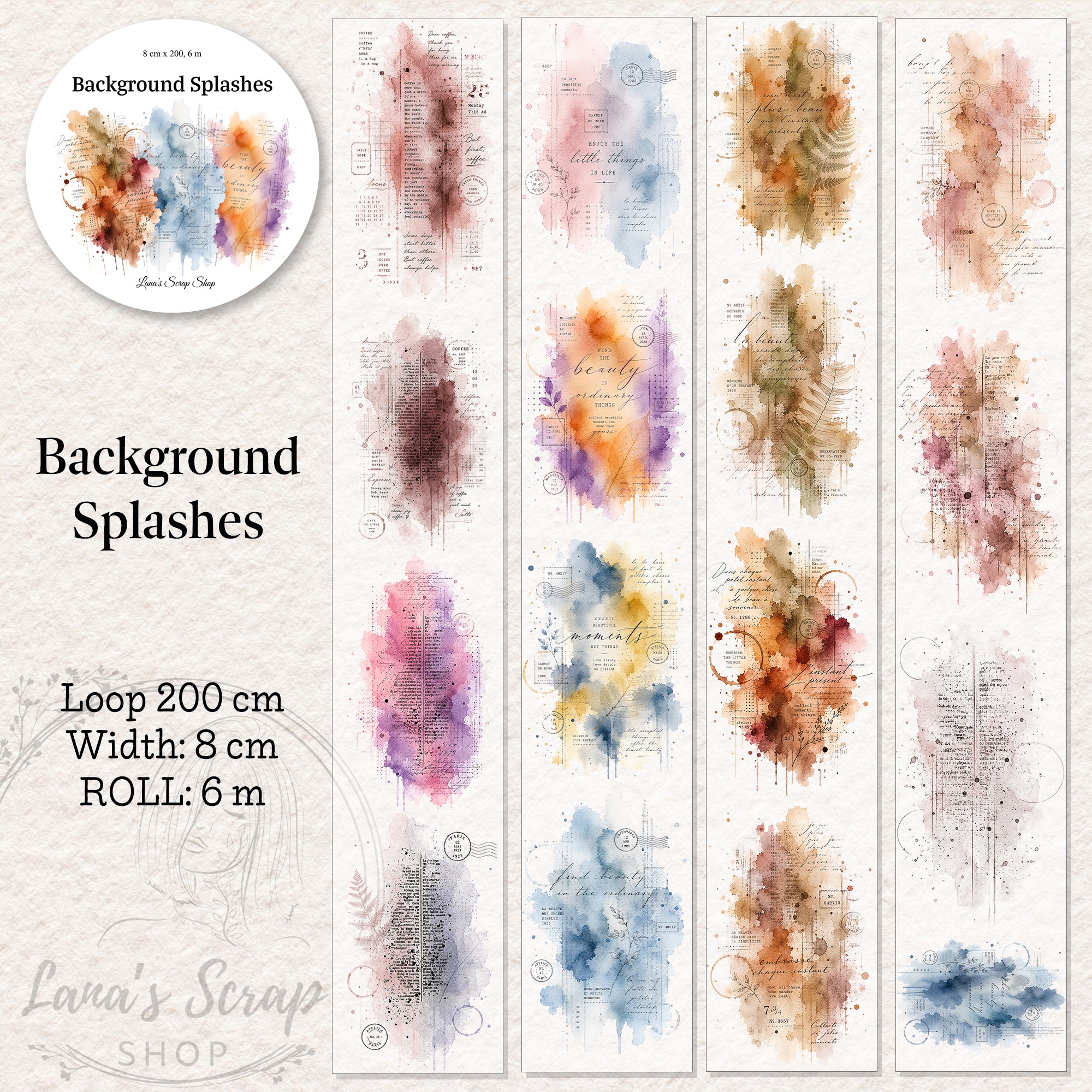 LA - Background Splashes | PET Tape