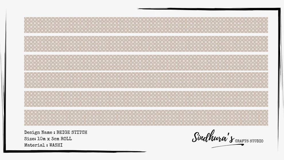 SCS - Beige Stitch | Washi Tape Roll