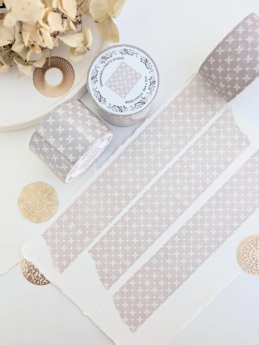 SCS - Beige Stitch | Washi Tape Roll