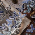 Yier Studio - Blue Dream Butterfly | Shell Light Silver Pre-cut PET Tape