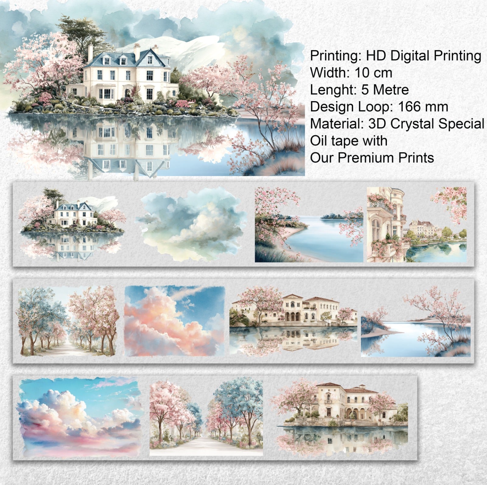 OW - Blush Lake Villa | Wide PET Tape