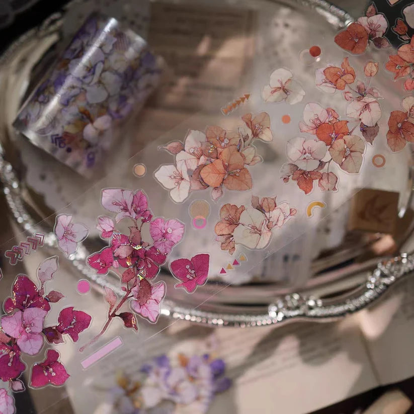 Yier Studio - Bouganvillea's Flower Signal | Shell Light Pre-cut PET Tape