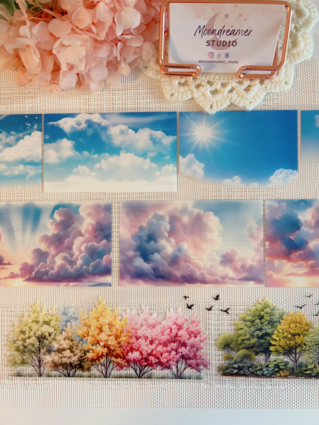 M - Clouds over Garden | PET Tape