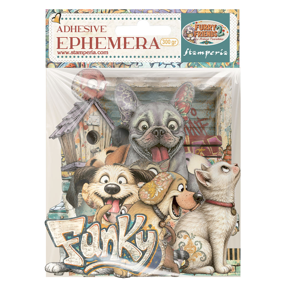 Stamperia - Furry Friends 2 | Adhesive Ephemera