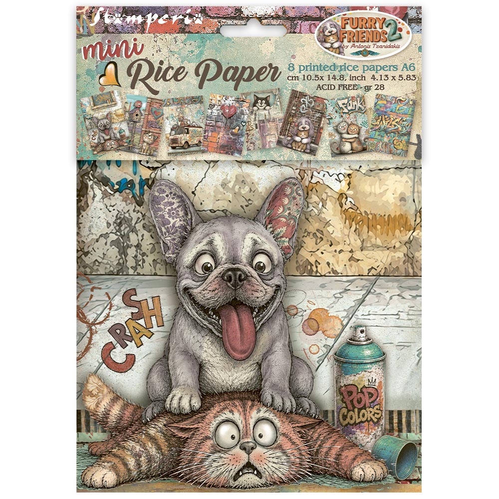 Stamperia - Furry Friends 2 | Mini Rice Paper