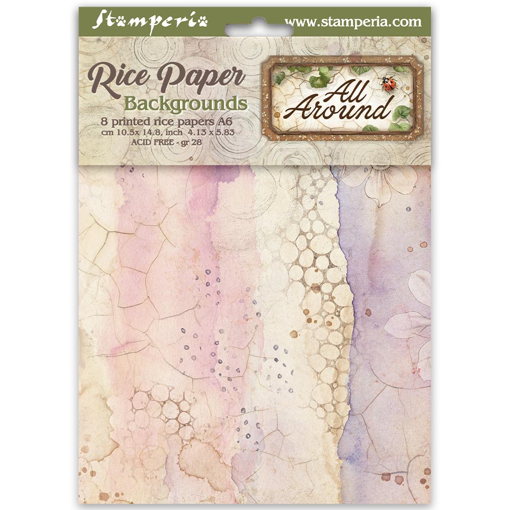 Stamperia - All Around | Mini Rice Paper Backgrounds