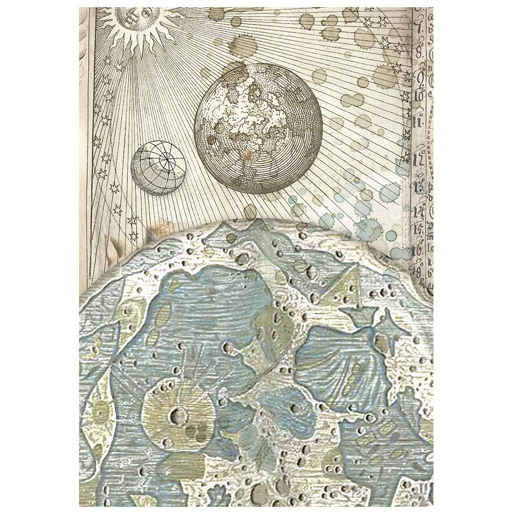 Stamperia - Cosmos | Mini Rice Paper Backgrounds