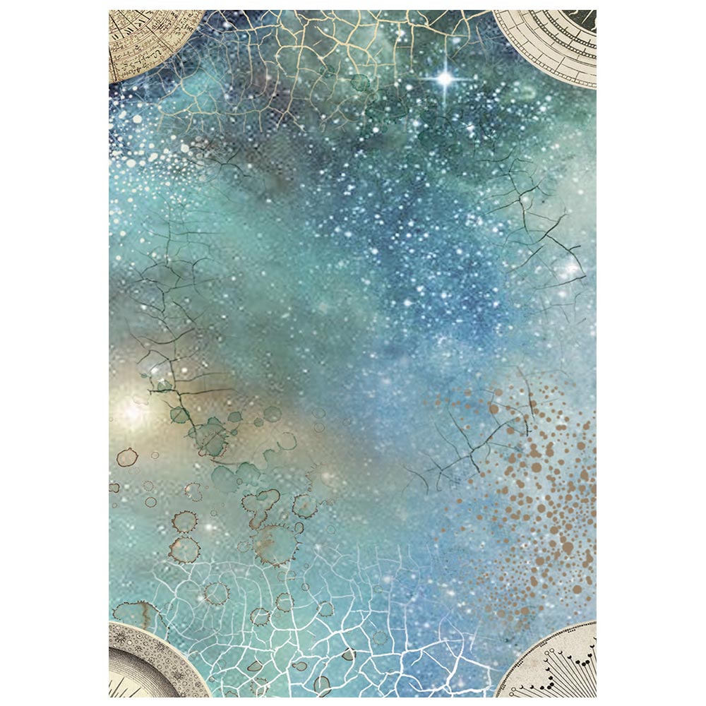 Stamperia - Cosmos | Mini Rice Paper Backgrounds
