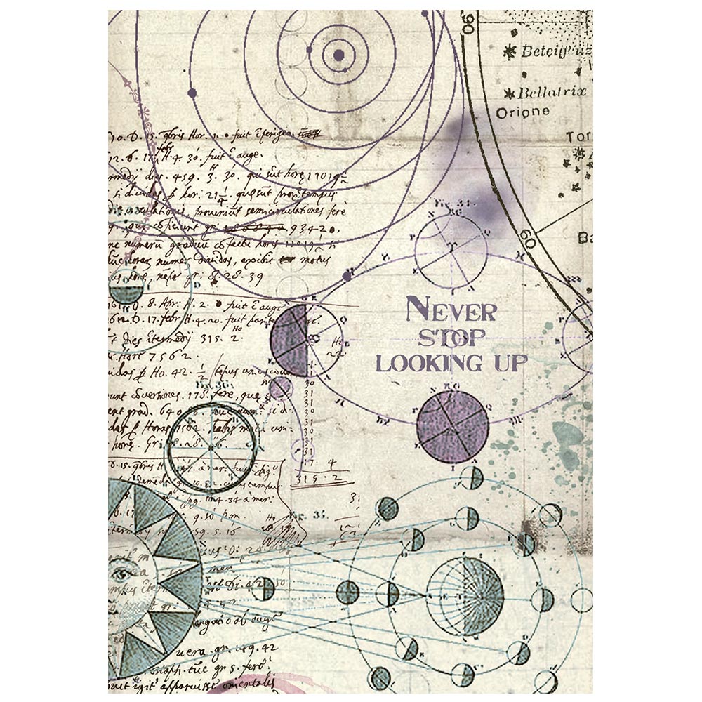 Stamperia - Cosmos | Mini Rice Paper Backgrounds