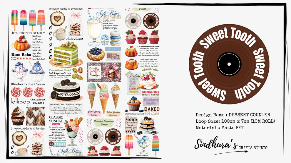 SCS - Dessert Counter | Matt PET Tape
