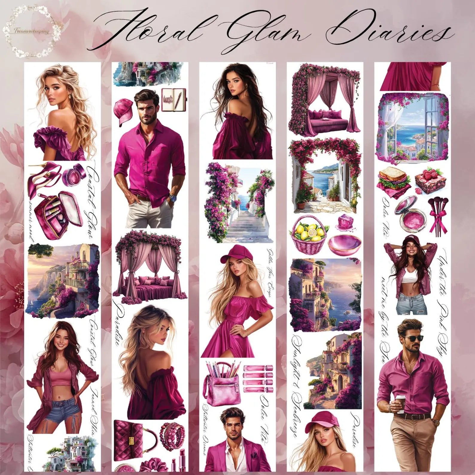 TK - Floral Glam Diaries | Matt PET Tape