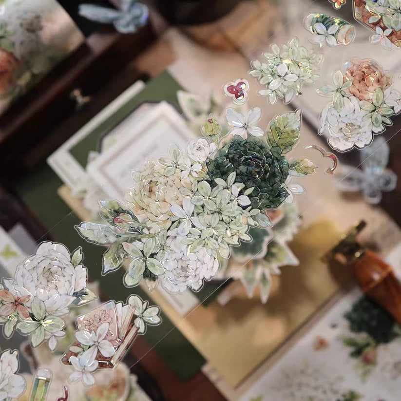 Yier Studio - Flower Box | Shell Light Pre-cut PET Tape