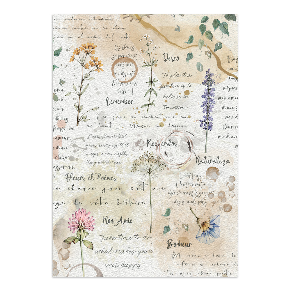 ST - Flowers and Poems Focus Points | A5 Junk Journal