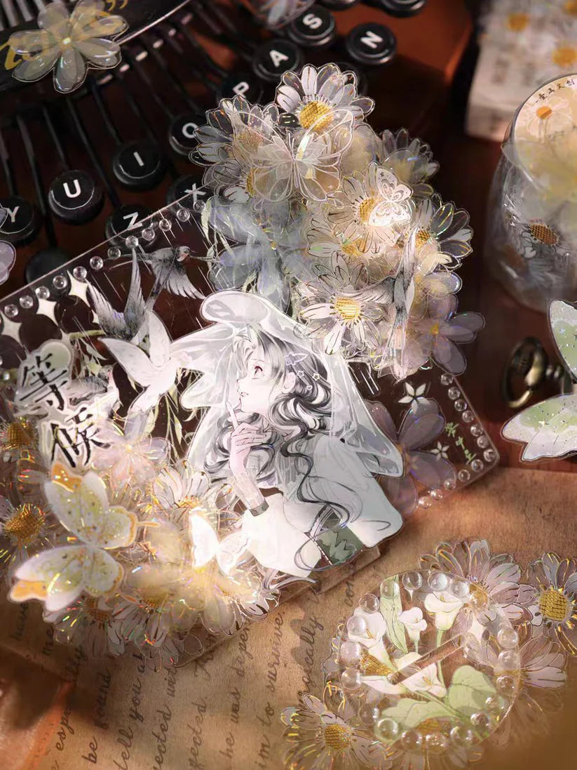 Y - Garden of Air | Pre- cut Shell Light Gold PET Tape