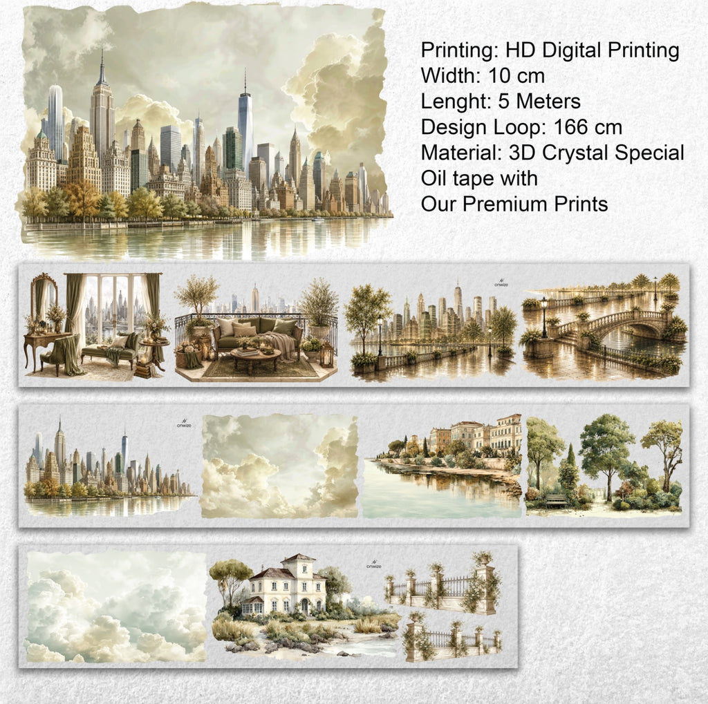 OW - Golden Cityscape XL SRP 235 | Wide PET Tape