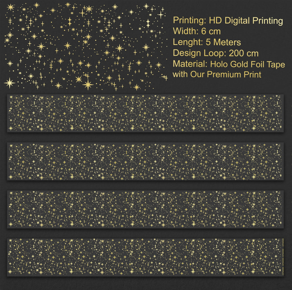 OW - Golden Stardust SRP 212 | Holo Gold Foil PET Tape