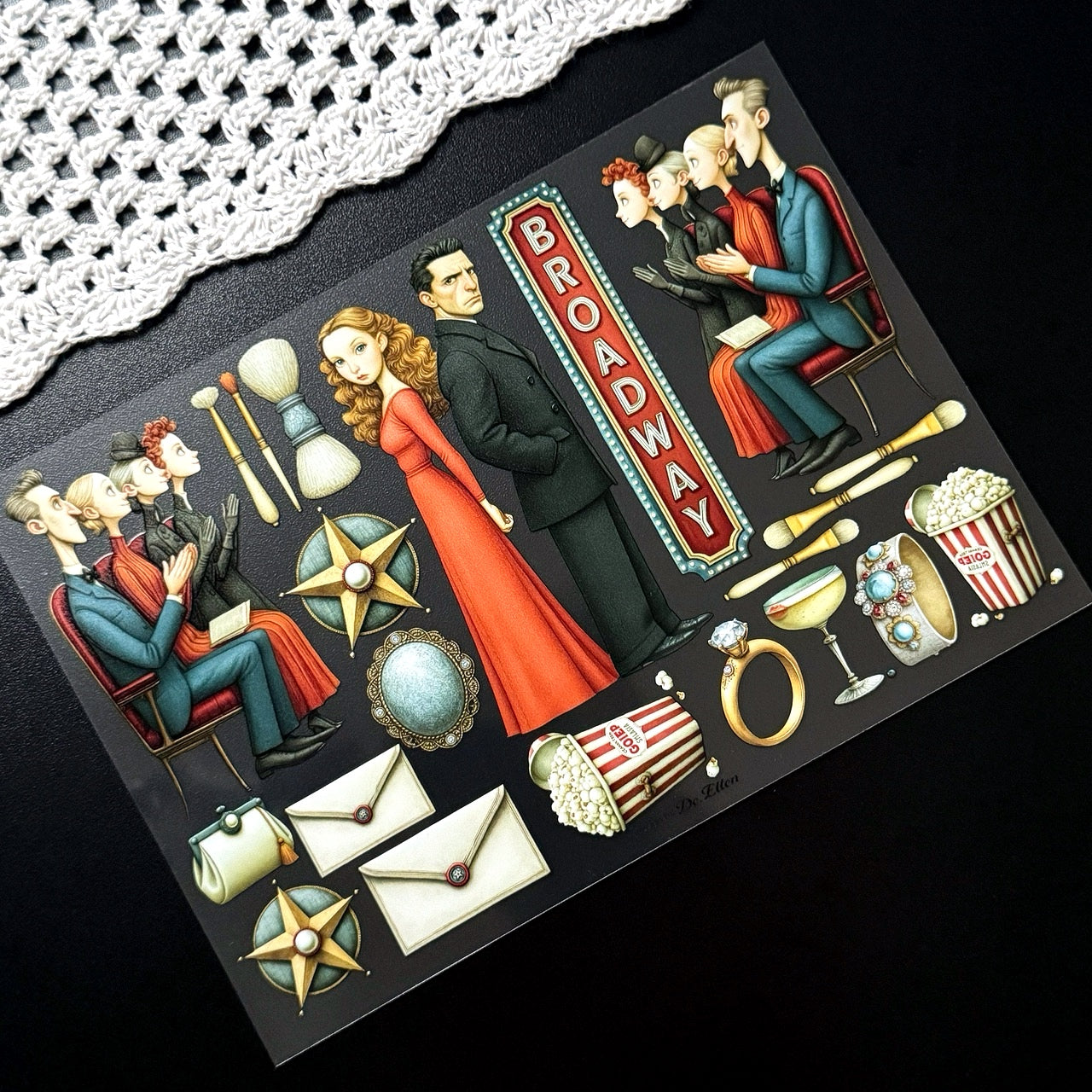 DE - Hollywood 1 | Glossy PET Sticker Sheets