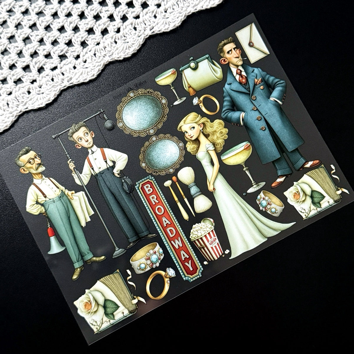 DE - Hollywood 1 | Glossy PET Sticker Sheets