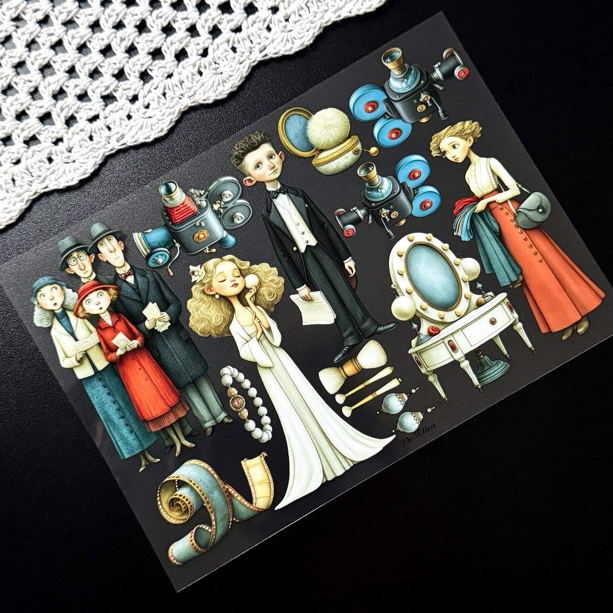 DE - Hollywood 1 | Glossy PET Sticker Sheets