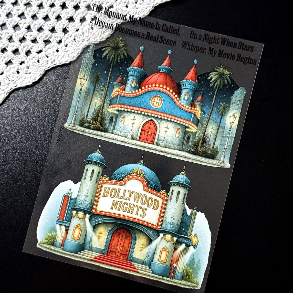 DE - Hollywood Deco | Glossy PET Sticker Sheets