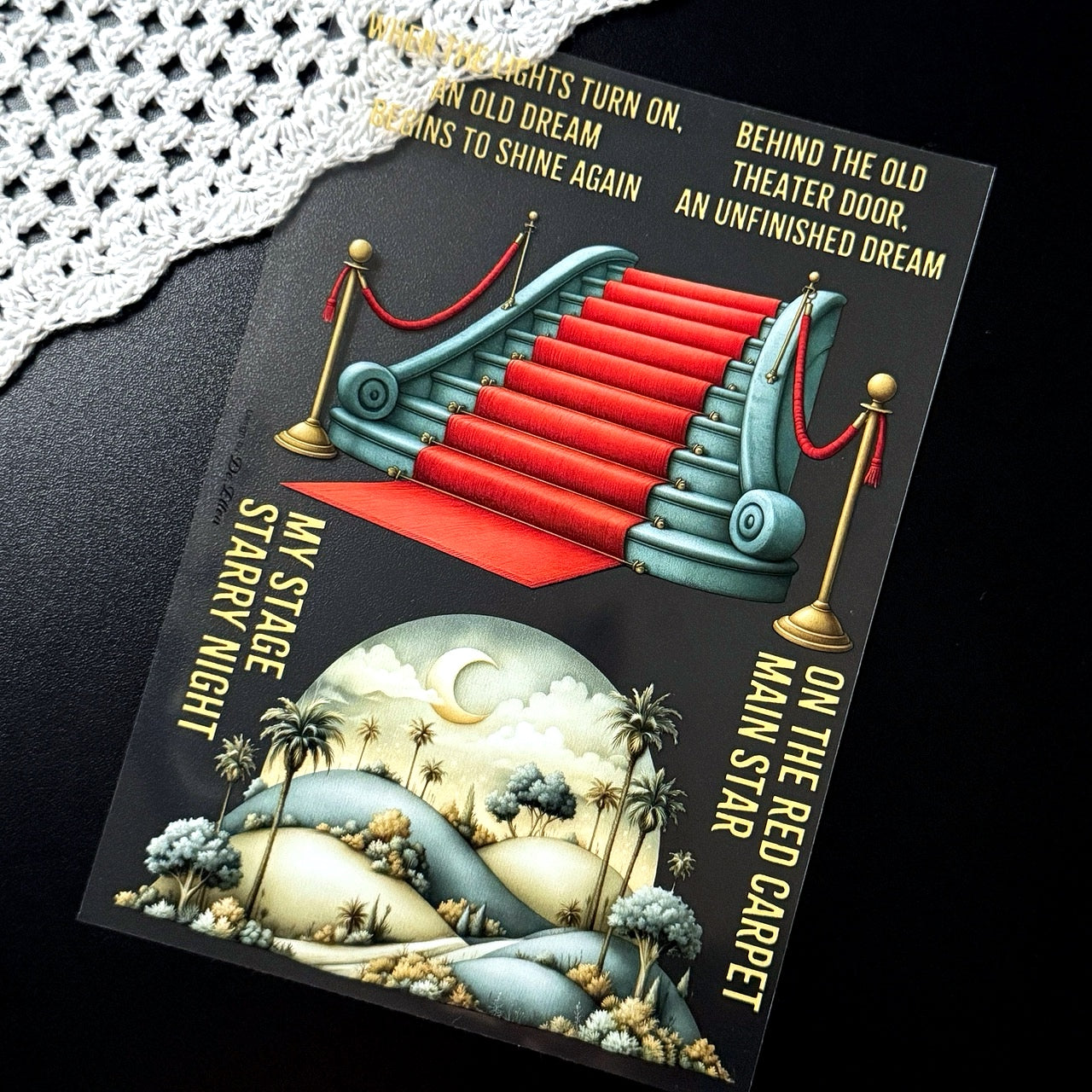 DE - Hollywood Deco | Glossy PET Sticker Sheets