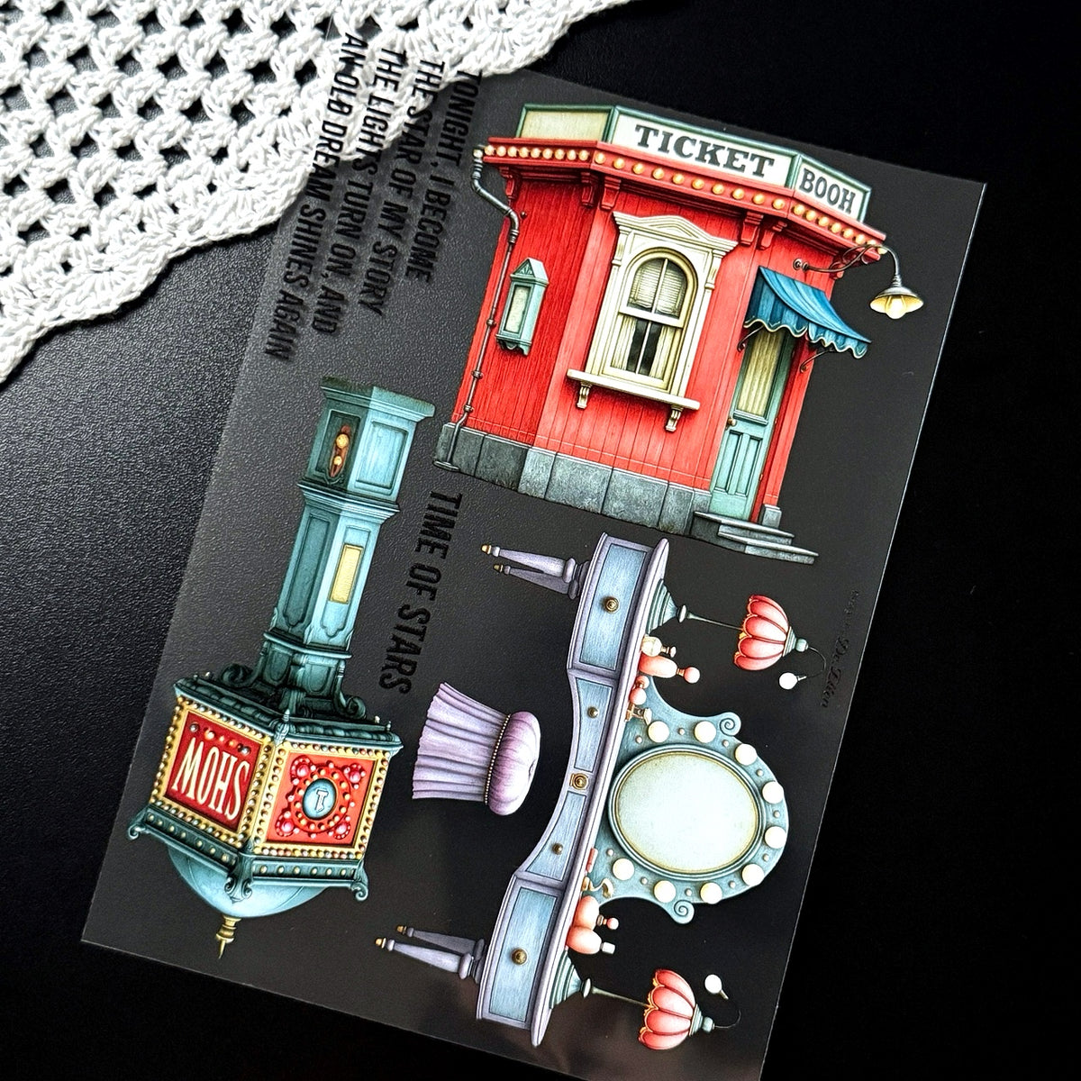 DE - Hollywood Deco | Glossy PET Sticker Sheets