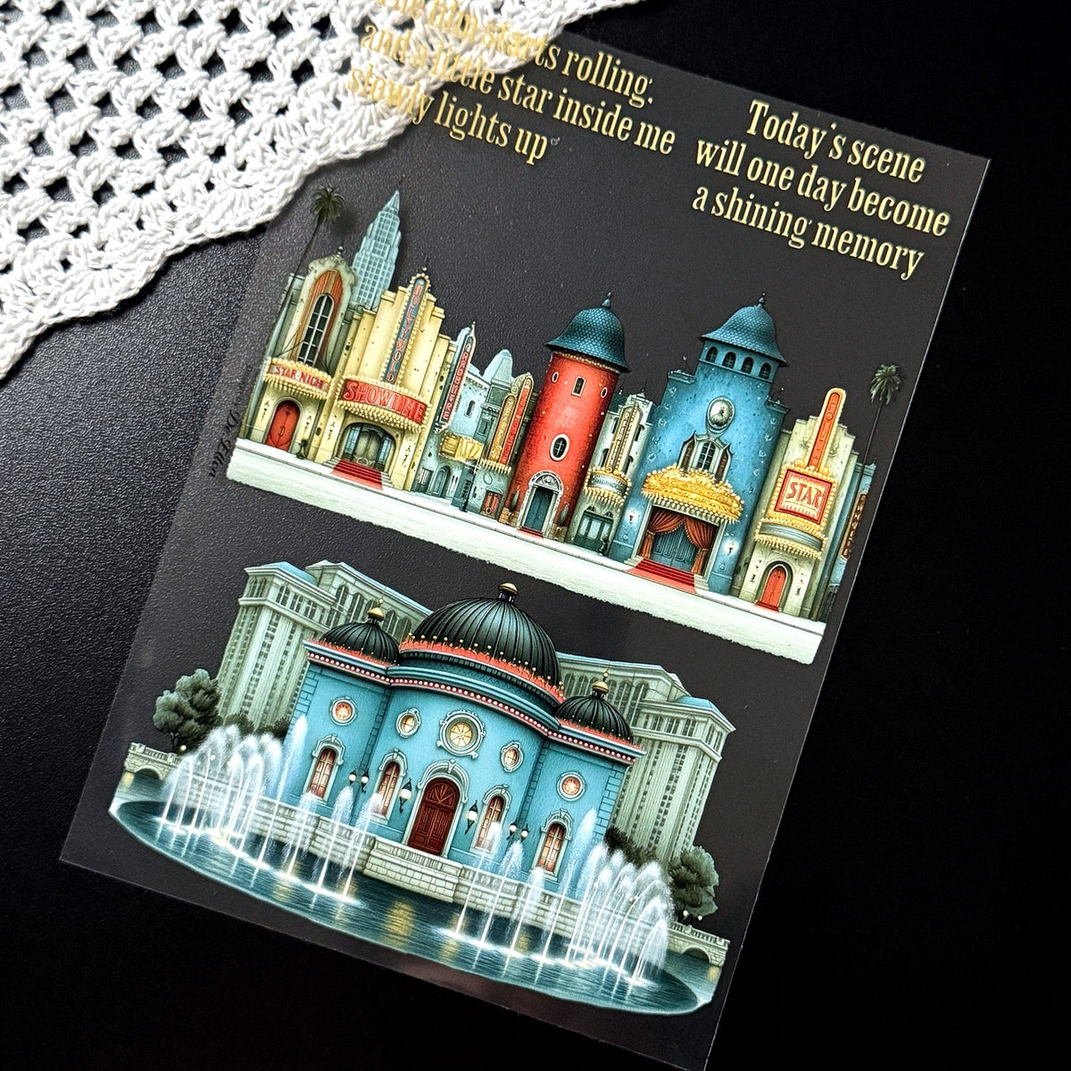 DE - Hollywood Deco | Glossy PET Sticker Sheets