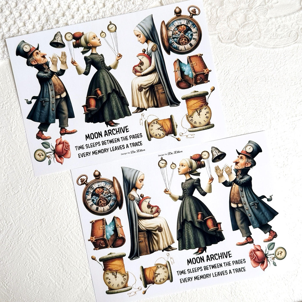 DE - Keepers of Time 2 | Paper Sticker Set (8 sheets)