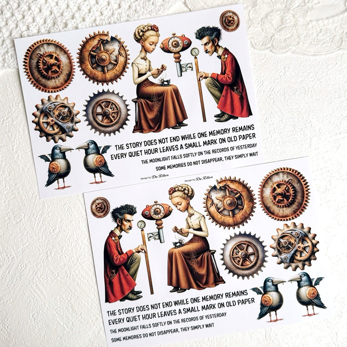 DE - Keepers of Time 2 | Paper Sticker Set (8 sheets)