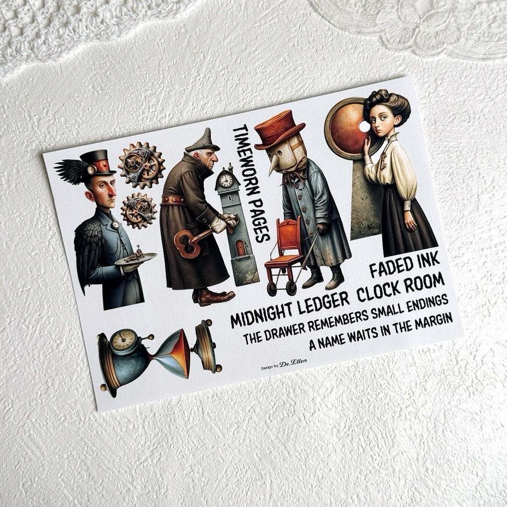 DE - Keepers of Time 2 | Paper Sticker Set (8 sheets)
