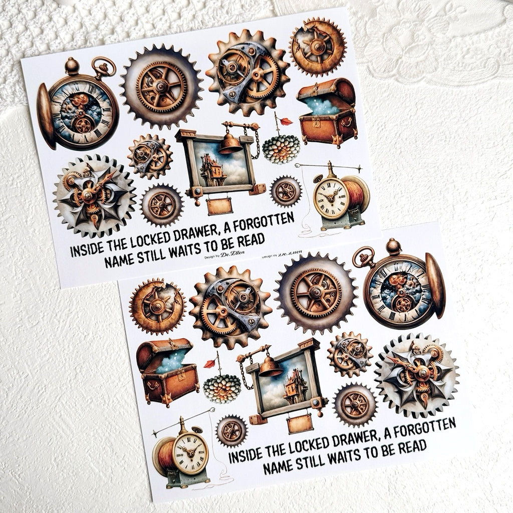 DE - Keepers of Time 2 | Paper Sticker Set (8 sheets)