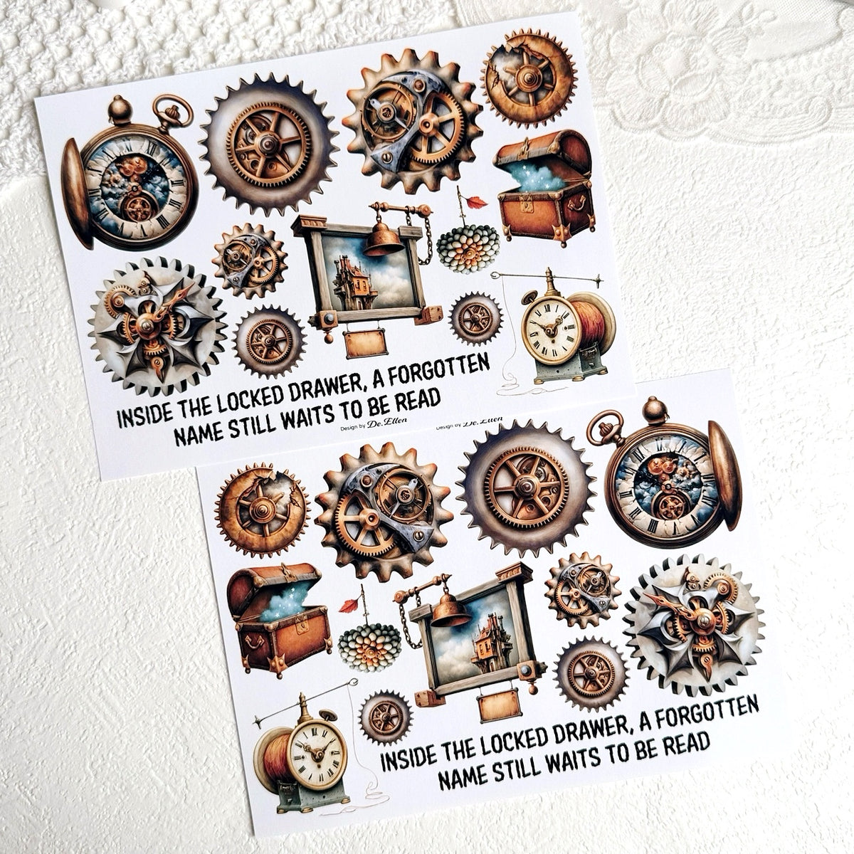 DE - Keepers of Time 2 | Paper Sticker Set (8 sheets)