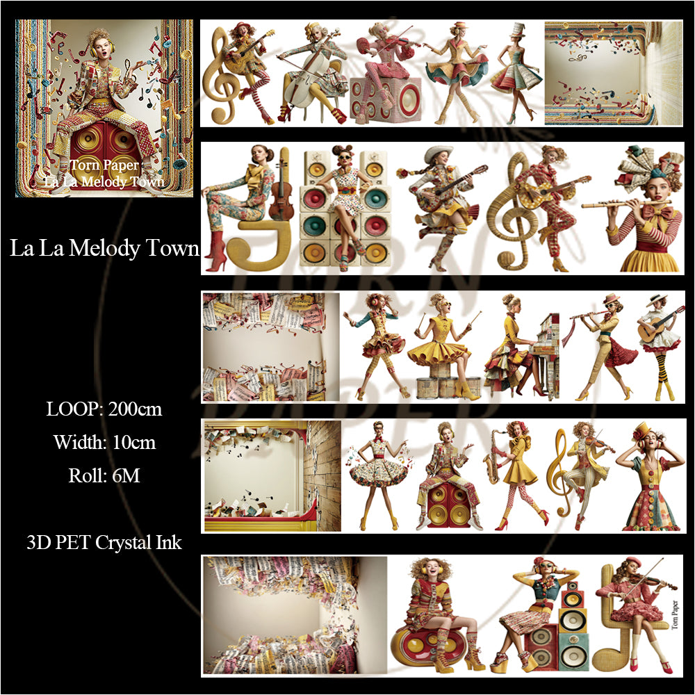 TP - La La Melody Town | Wide PET Tape