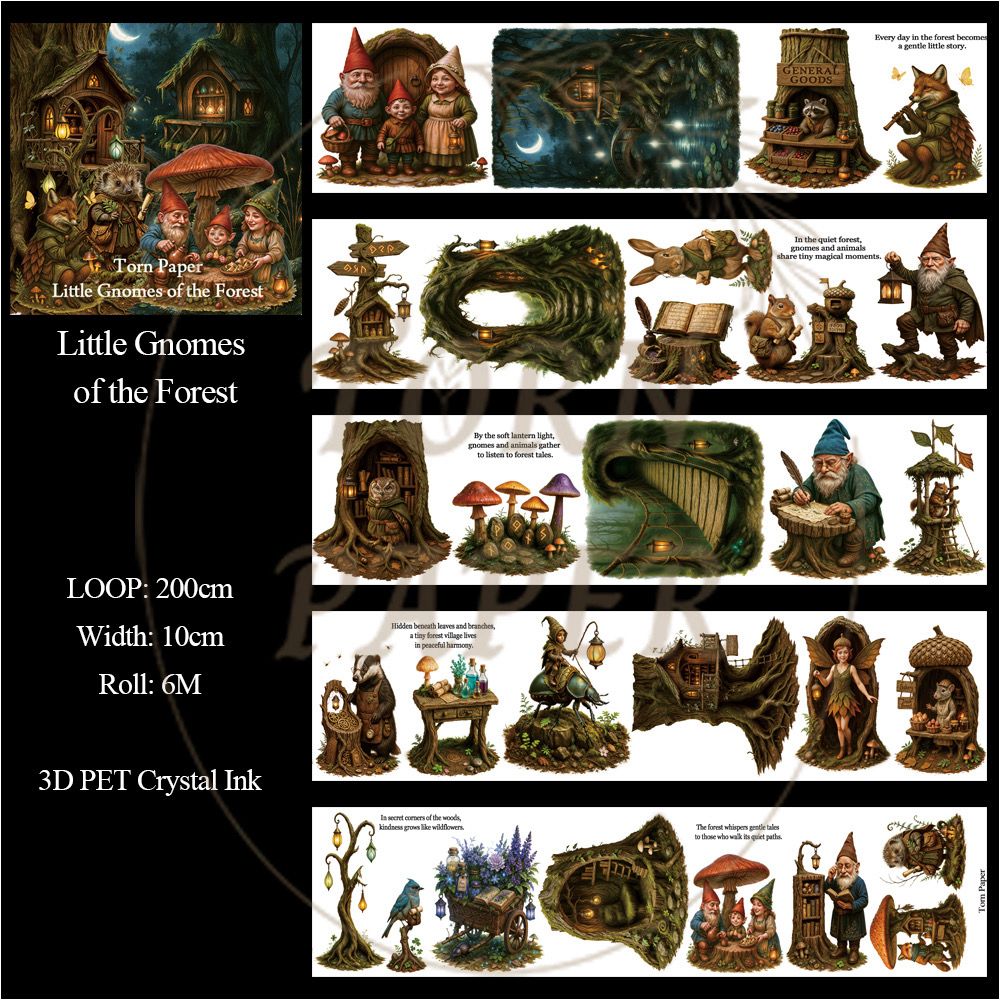 TP - Little Gnomes of the Forest | Wide PET Tape