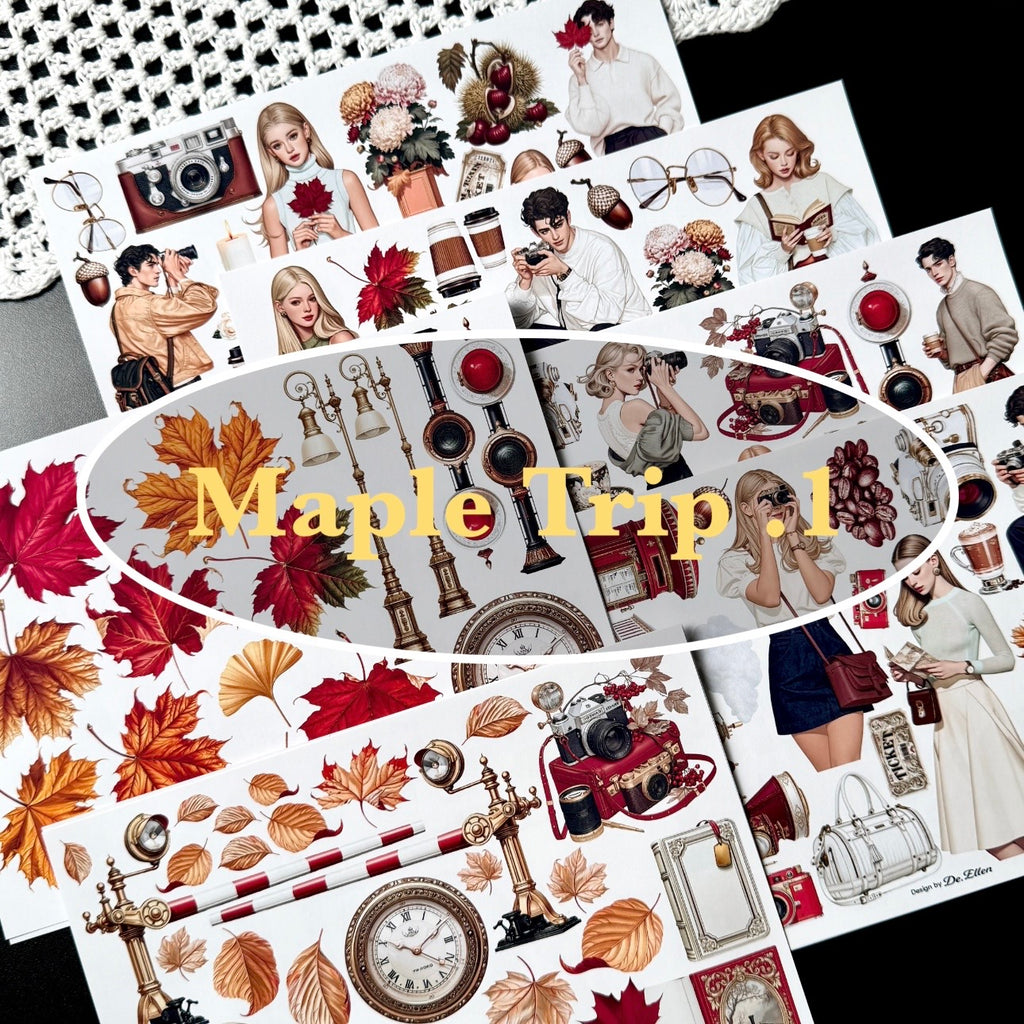DE - Maple Trip 1 | Paper Sticker Set (6 sheets)
