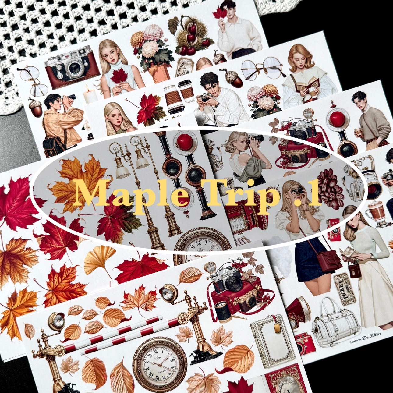 DE - Maple Trip 1 | Paper Sticker Set (6 sheets)
