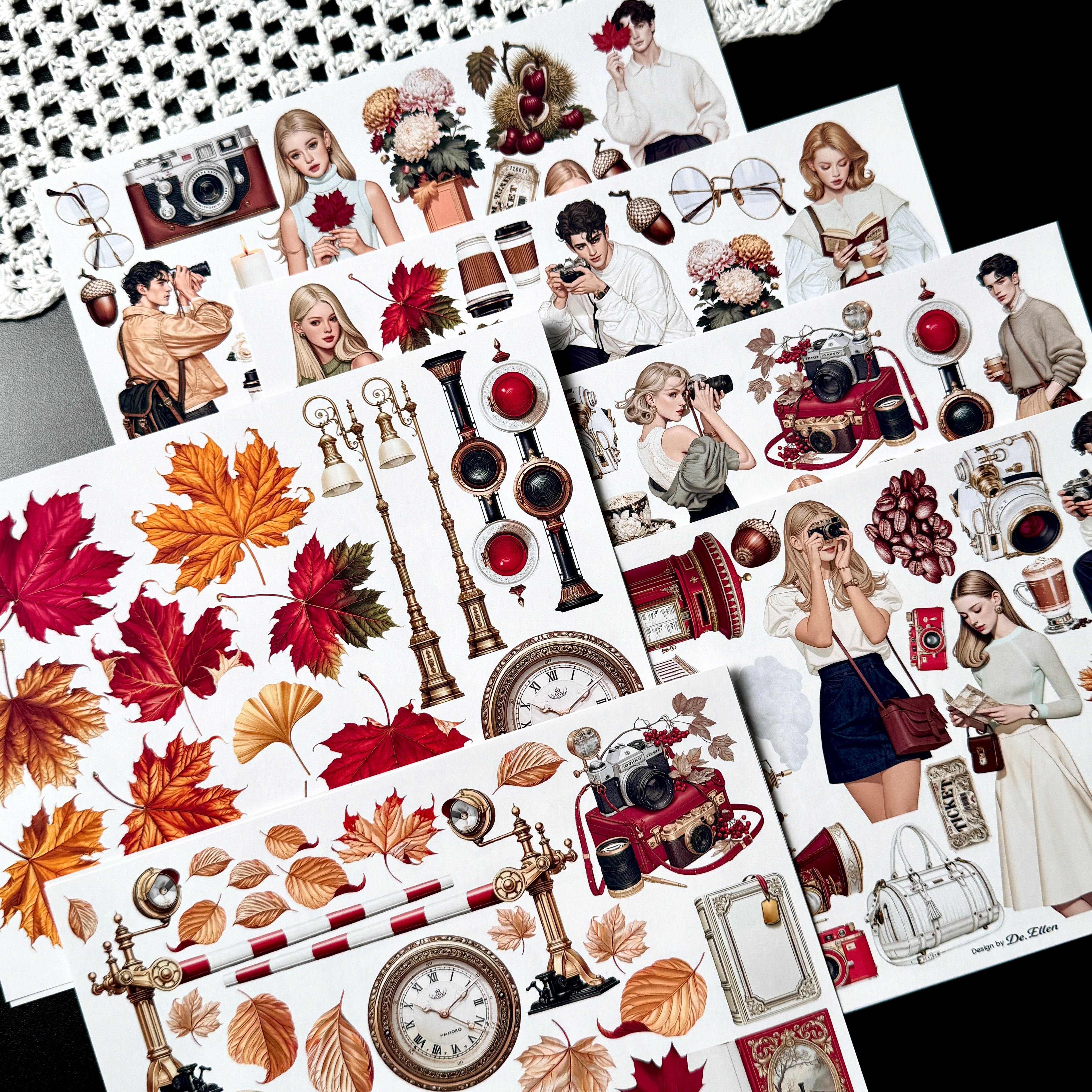 DE - Maple Trip 1 | Paper Sticker Set (6 sheets)