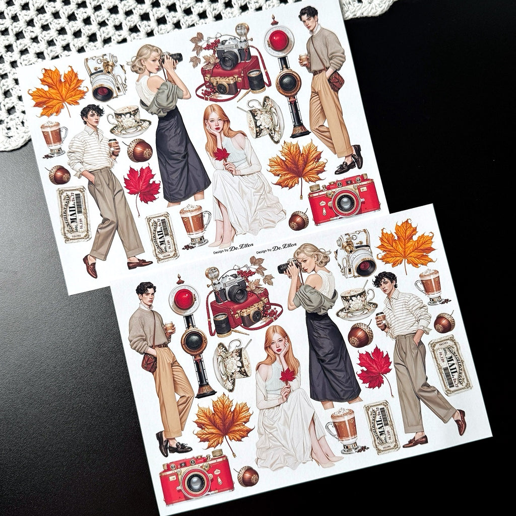 DE - Maple Trip 1 | Paper Sticker Set (6 sheets)