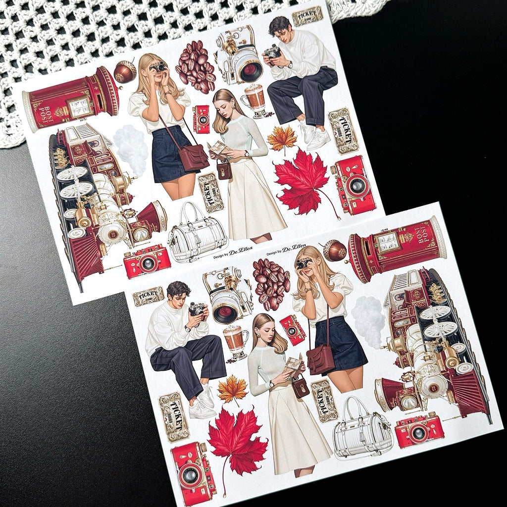 DE - Maple Trip 1 | Paper Sticker Set (6 sheets)