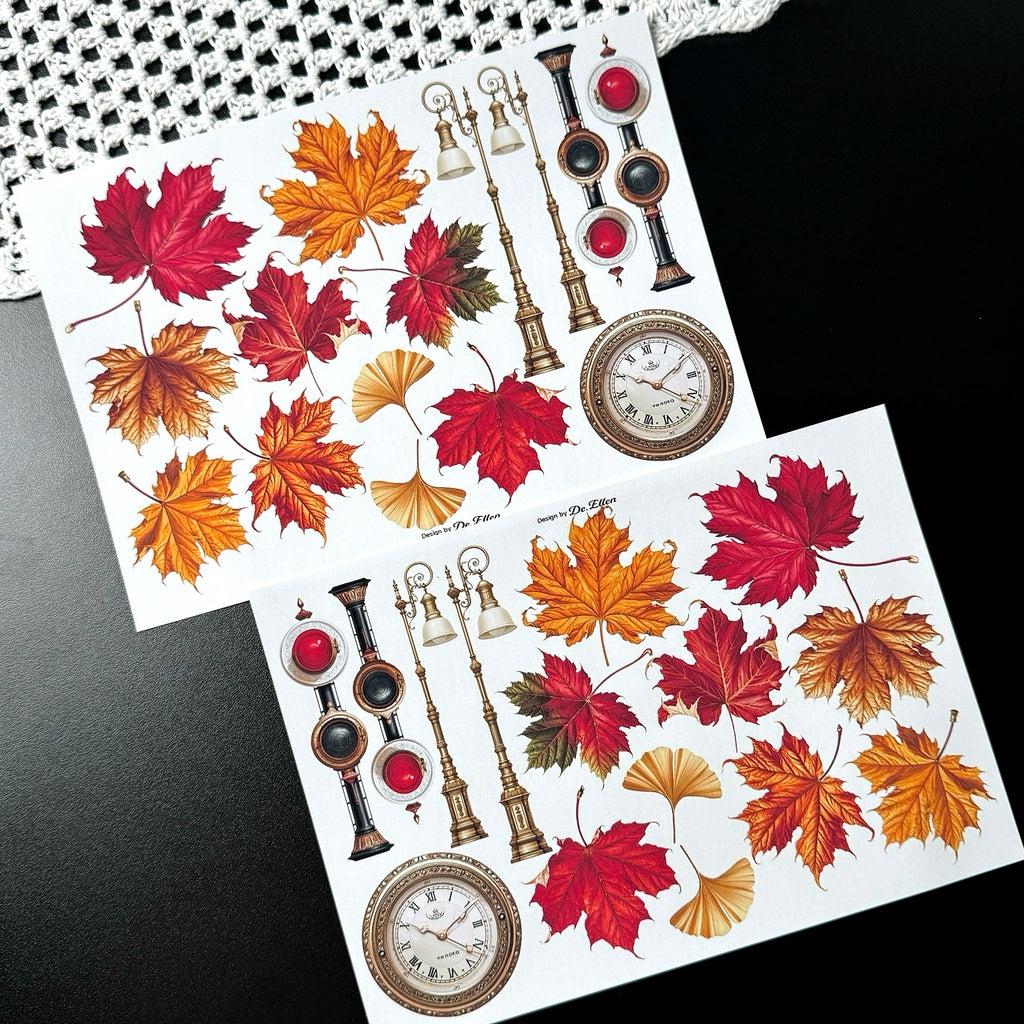 DE - Maple Trip 1 | Paper Sticker Set (6 sheets)