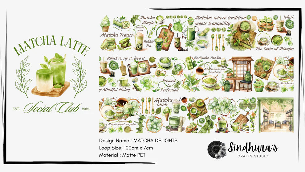 SCS - Matcha Delight | Matt PET Tape