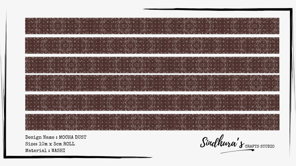 SCS - Mocha Dust | Washi Tape Roll