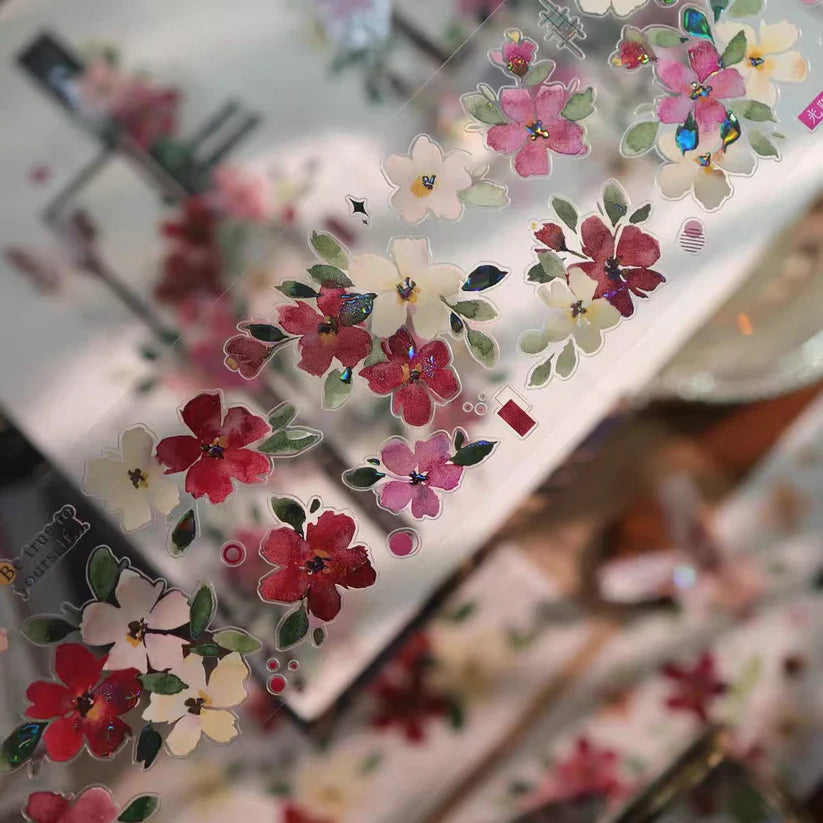 Yier Studio - Monet's Garden | Shell Light Pre-cut PET Tape