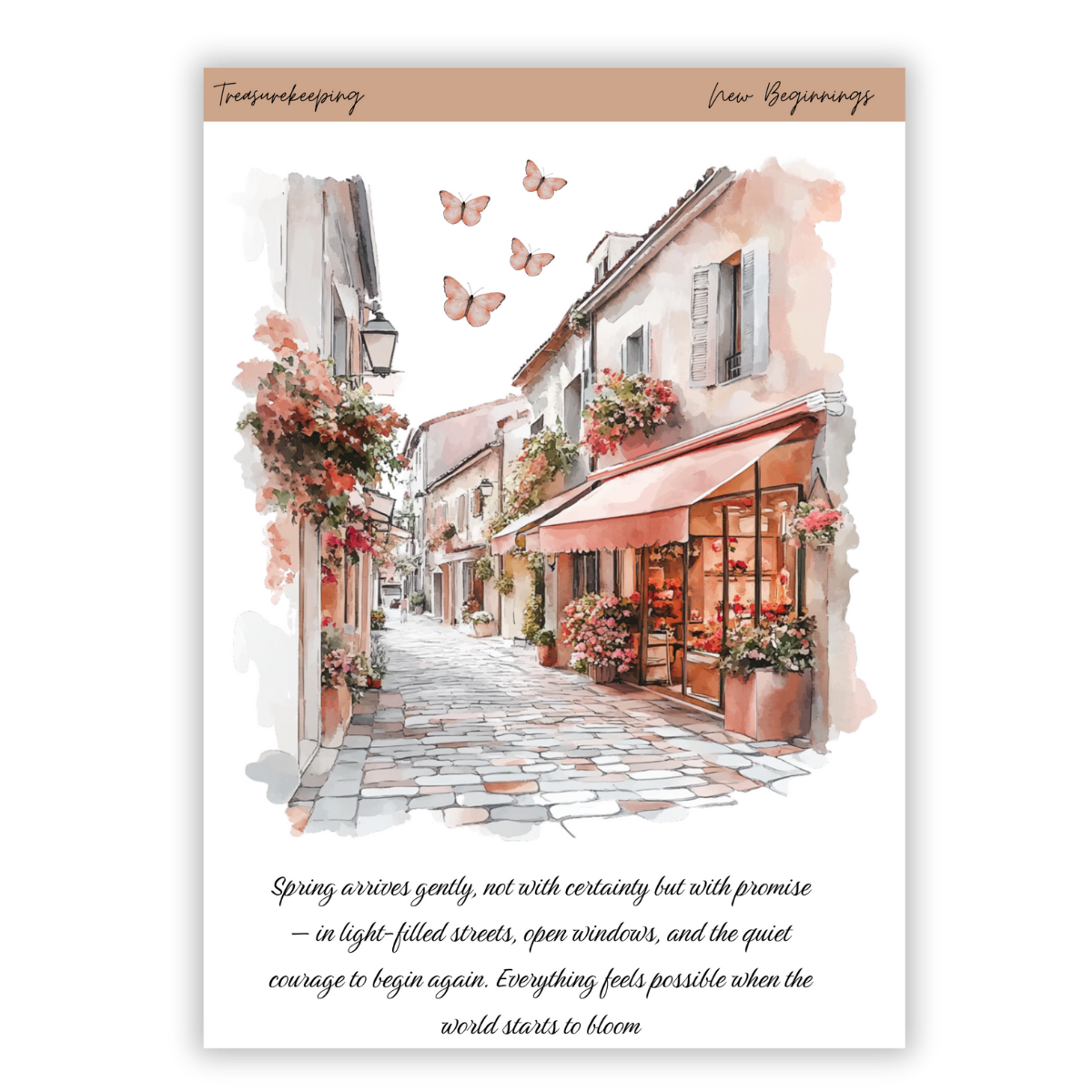 TK - New Beginnings | Clear Matt Sticker Sheet