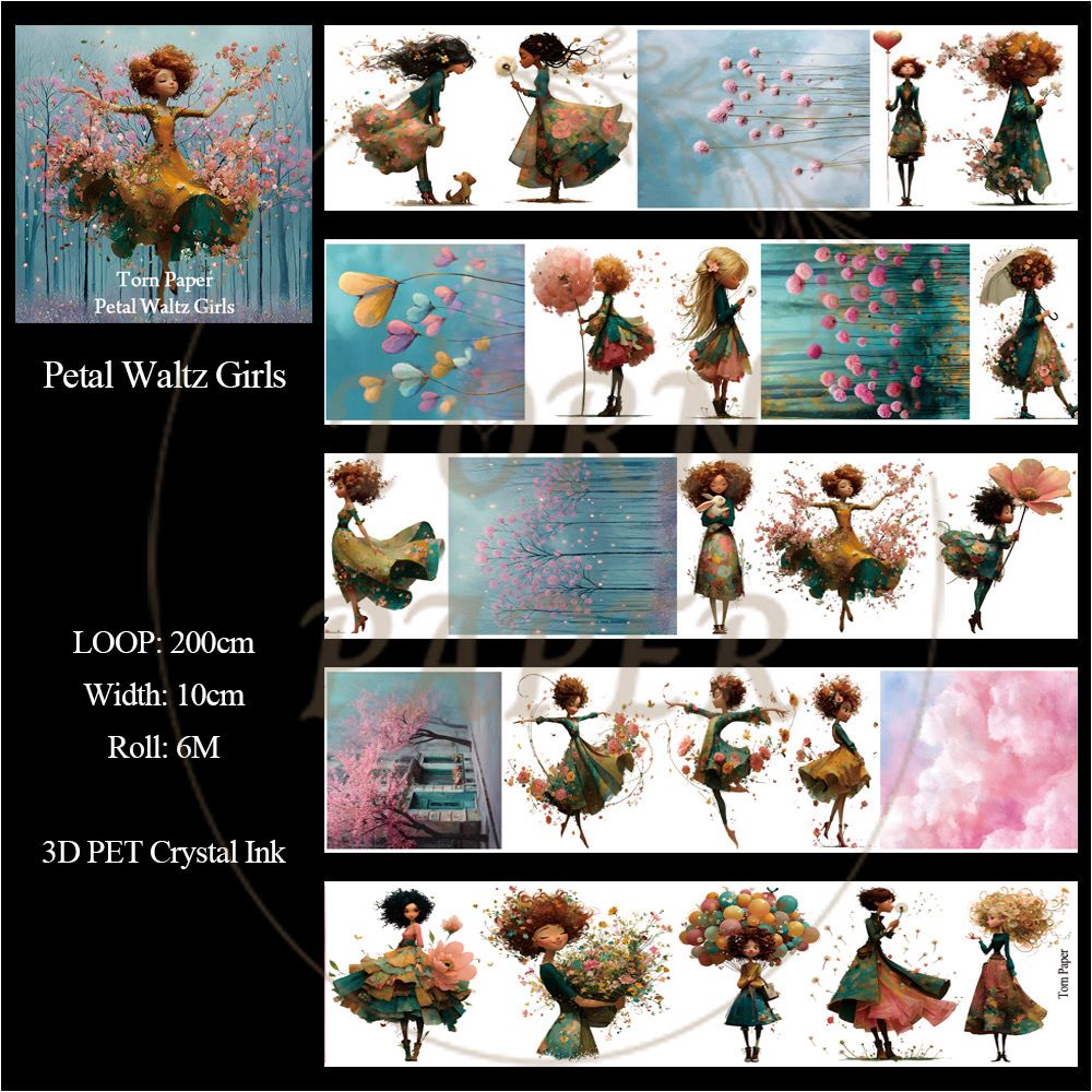 TP - Petal Waltz Girls | Wide PET Tape