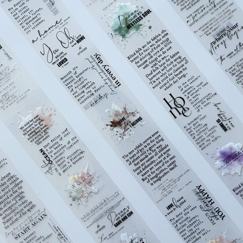 OW - Poetry Pages | PET Tape