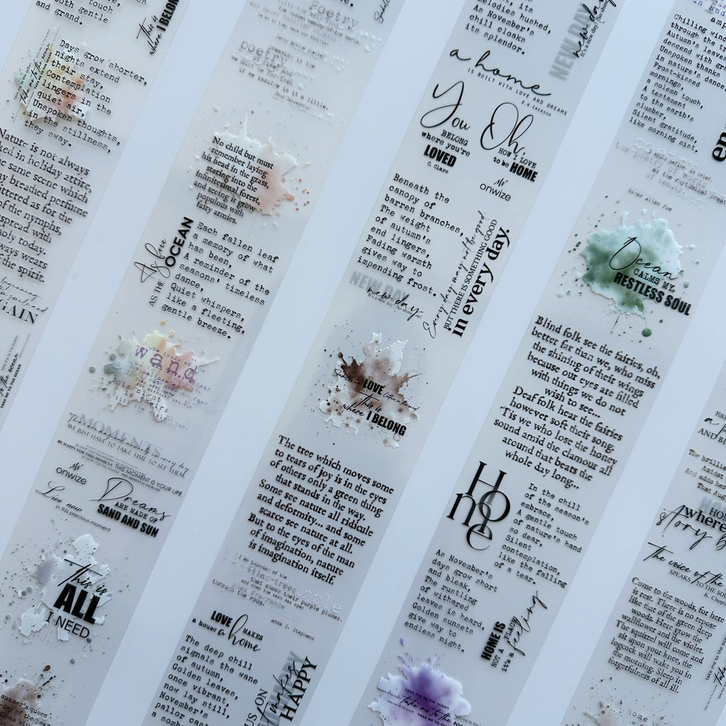 OW - Poetry Pages | PET Tape