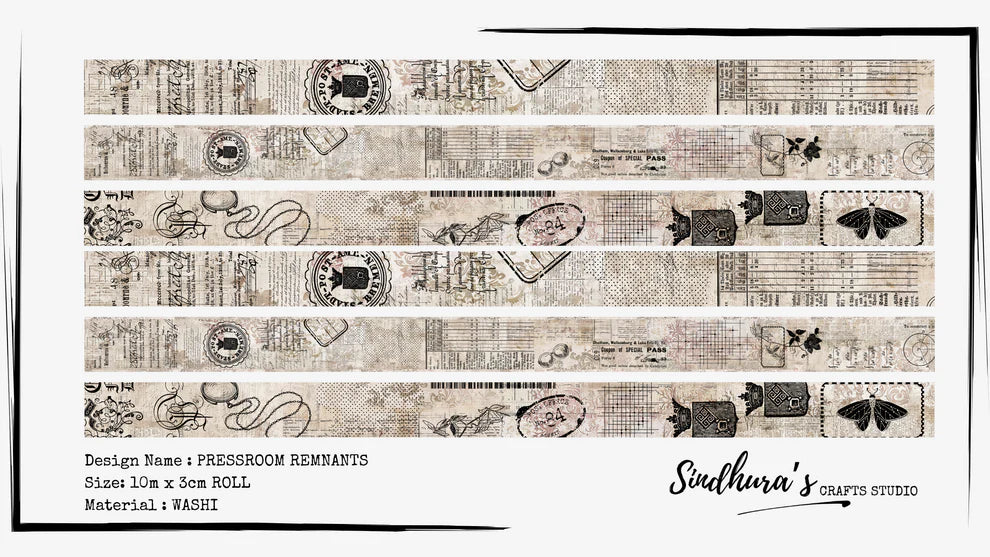 SCS - Pressroom Remnants | Washi Tape Roll